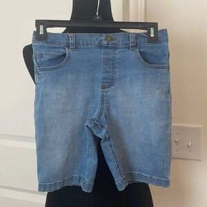 365 Kids Girls Denim Pull On Shorts Size 10